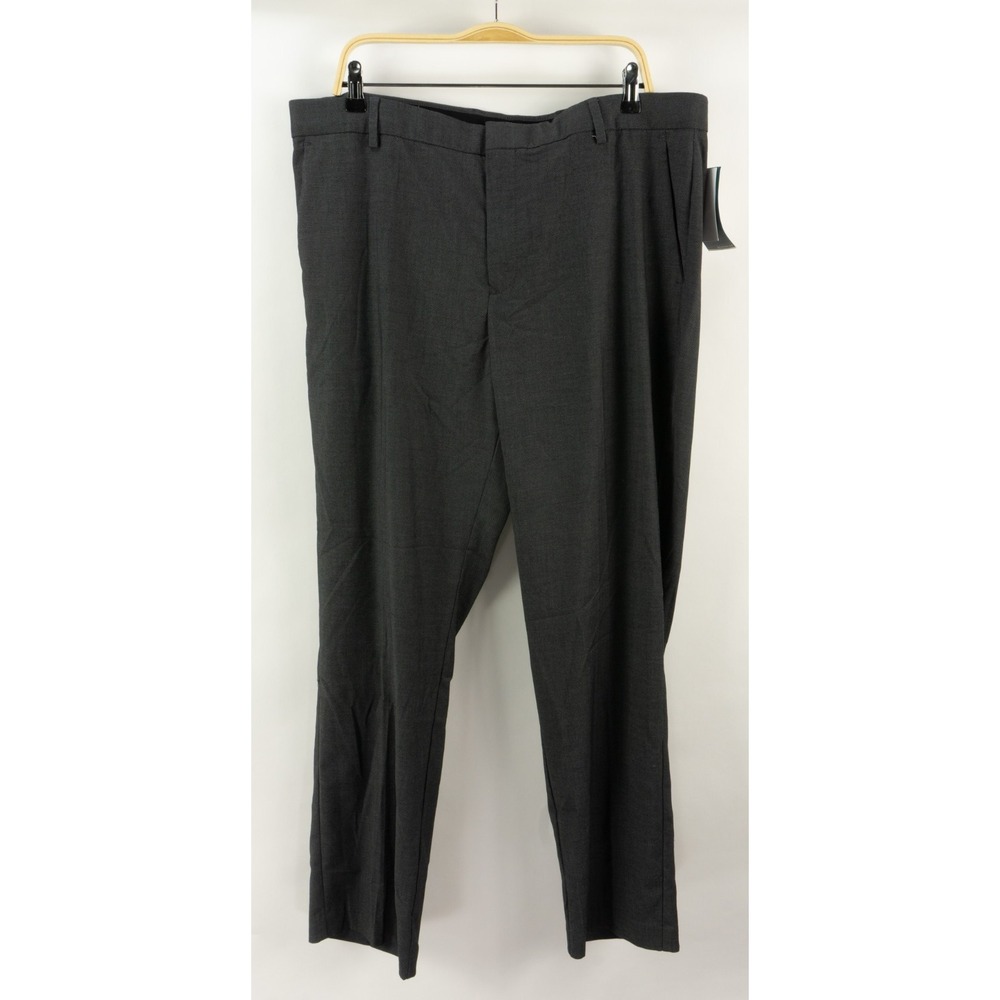 Perry Ellis Portfolio Black Textured Stretch Performance Dress Pants Mens 38x32